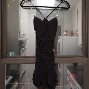 Little Black Dress With Studded Straps